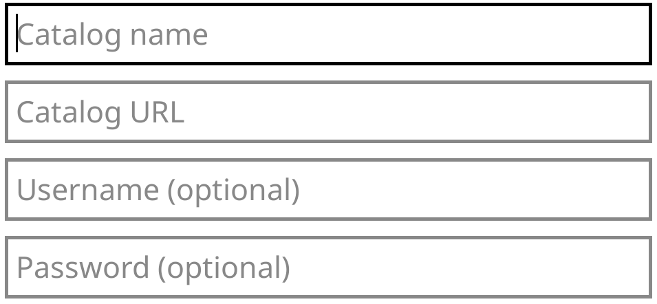 Add OPDS catalog modal