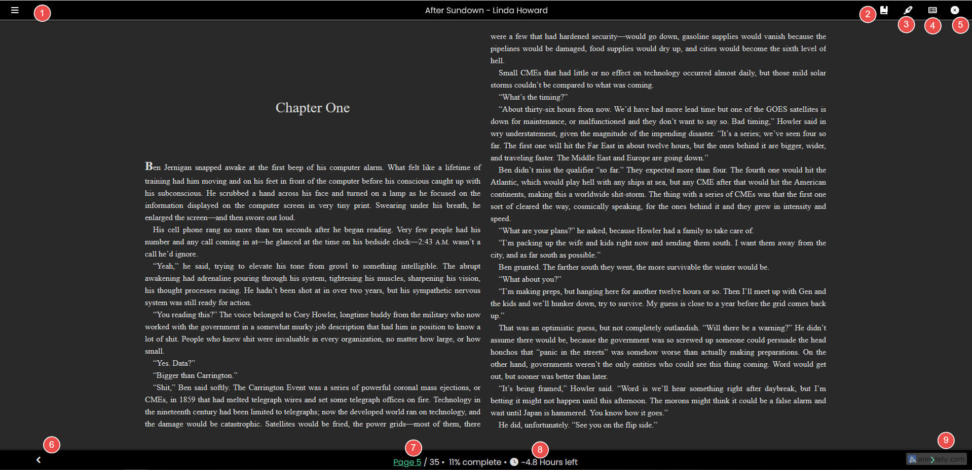 reader layout annotated